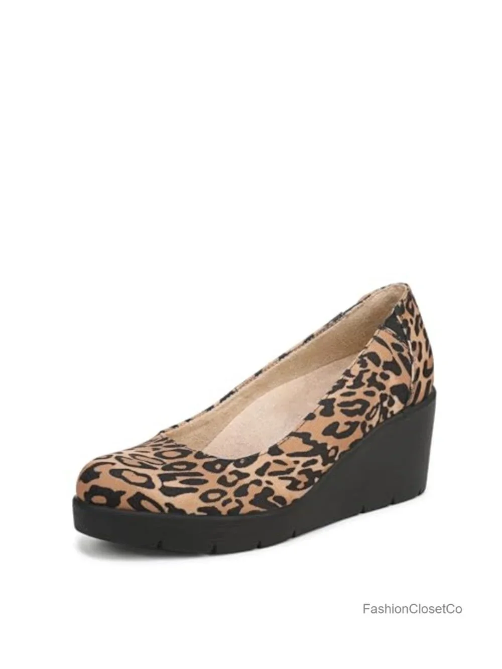 Women's Slip On Wedge Ballet Flat with Elastic Goring, Platform, Round Toe,